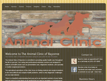 Tablet Screenshot of animalclinicofbayonne.com